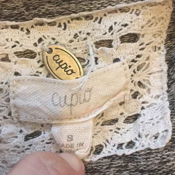 2/20 Cupio Brown/Black Long Cardigan - Picture 7 of 9